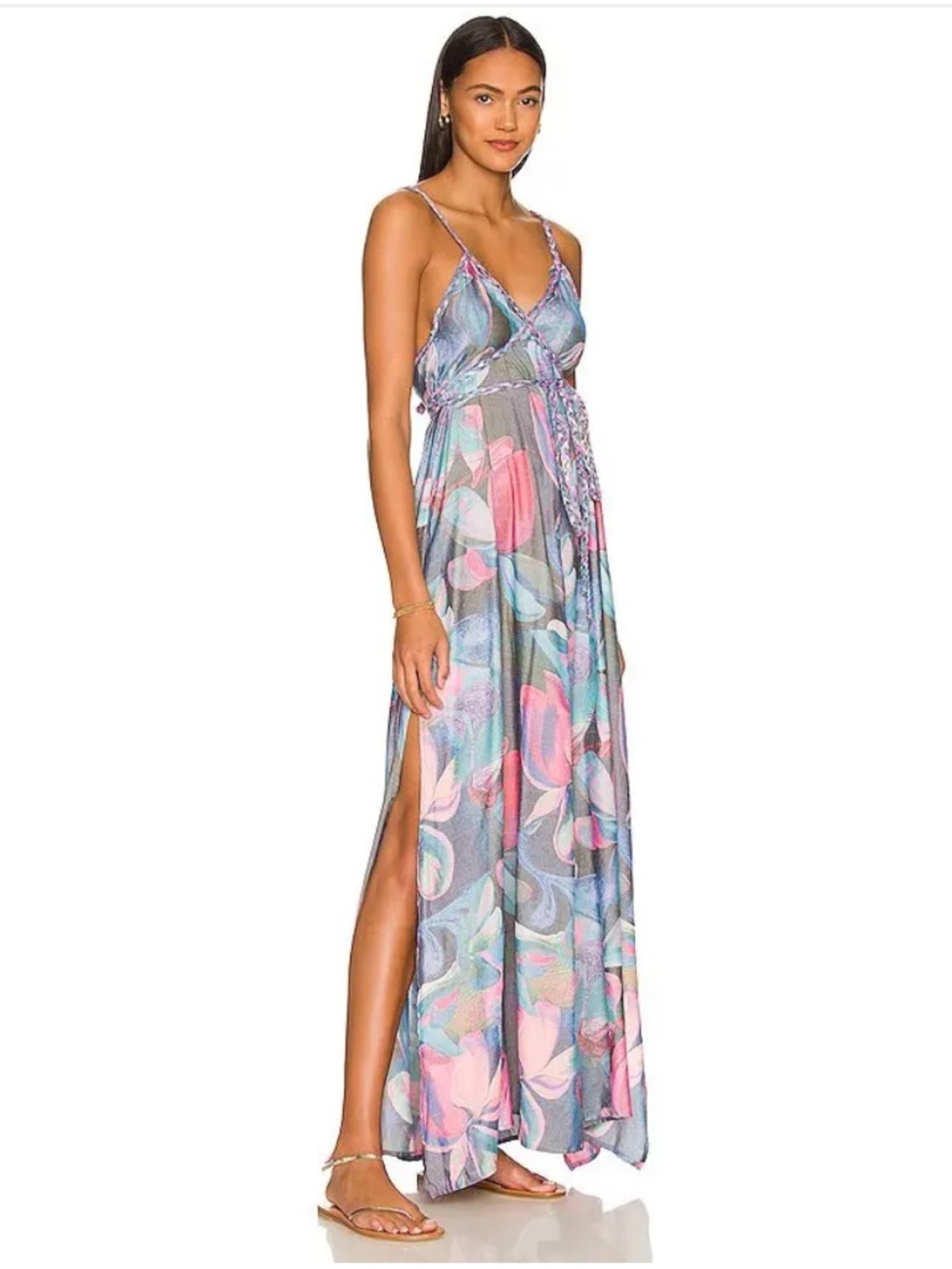 Anthropologie BOAMAR Miranda Dress In Blue Size M - Picture 1 of 10